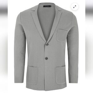 Stone Rose Gray Sport Coat with Notched Lapels